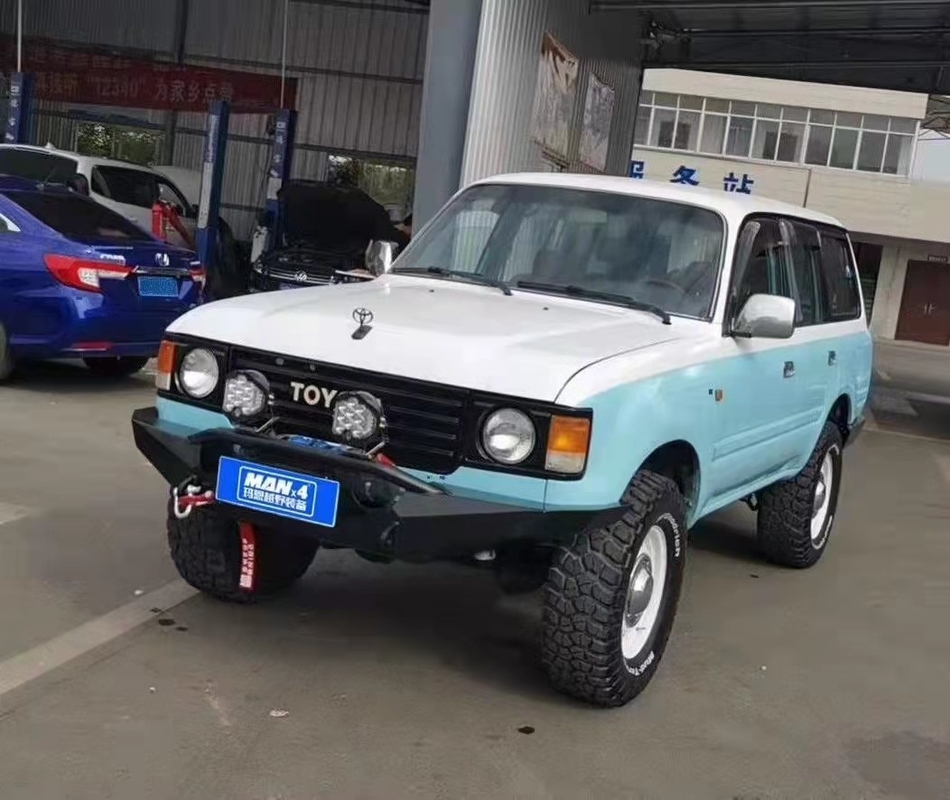steel 4x4 bumper Front offroad bull bar For TOYOTA land cruiser 80 series compatible winch